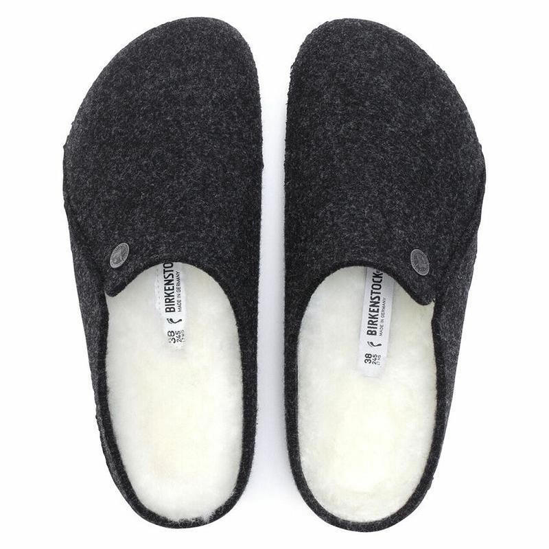 Clogsy Birkenstock Zermatt Wool/Shearling Panske Čierne | SK 376QMA